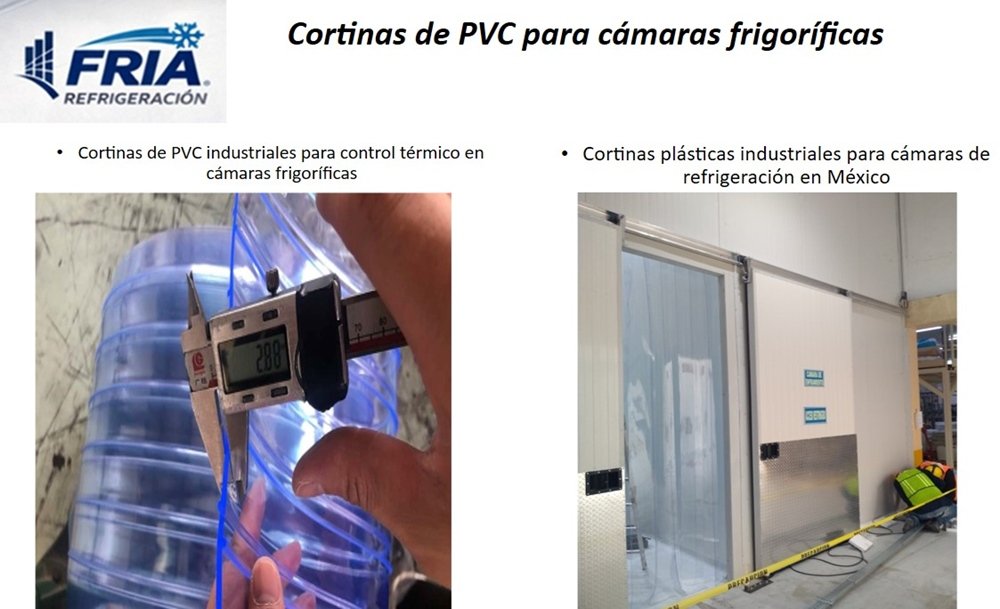 Cortinas de PVC para cámaras frigoríficas industriales en México para control de temperatura y eficiencia energética