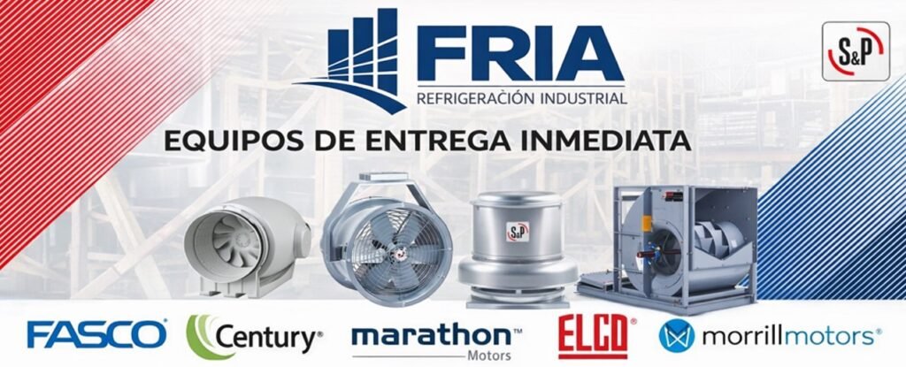 Motores para cámaras frigoríficas de marcas AO Smith, Emerson, York y Carrier en México