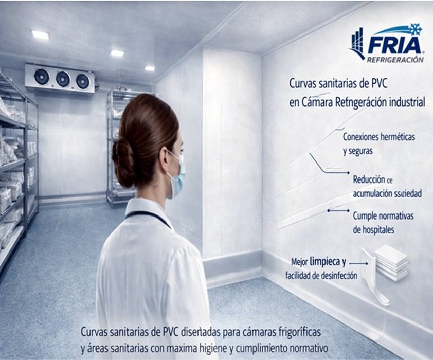 Componentes sanitarios de PVC para sistemas de refrigeración industrial en México