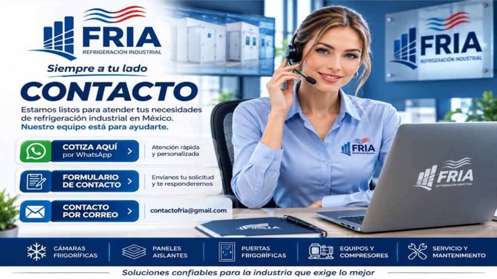 contacto-fria-refrigeracion-industrial-mexico Formulario de contacto y asesoría técnica para cotización de cámaras frigoríficas y paneles aislantes.