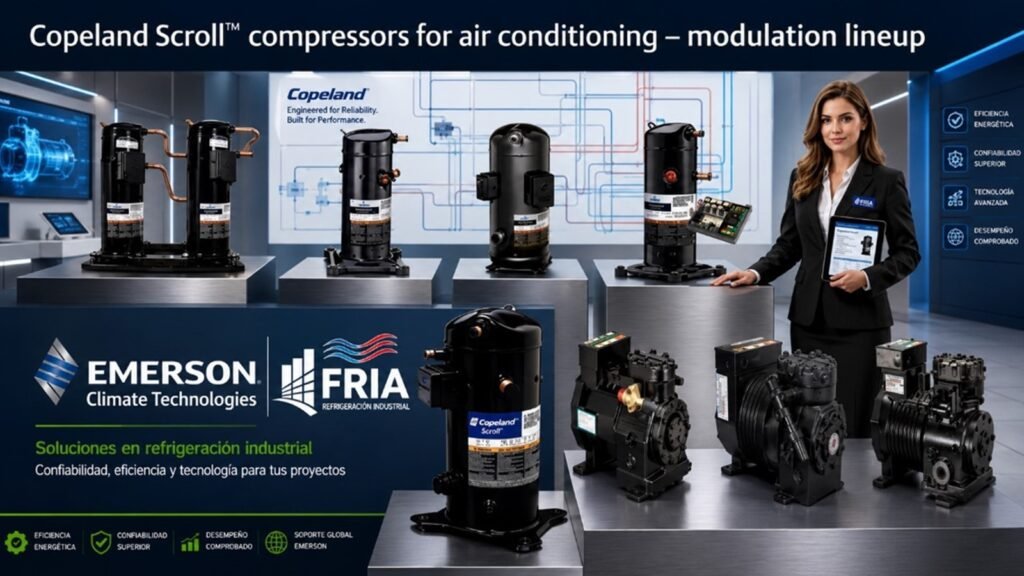 Compresores Copeland para Refrigeración Industrial | FRIA Compresores Copeland para refrigeración industrial y comercial | FRIA