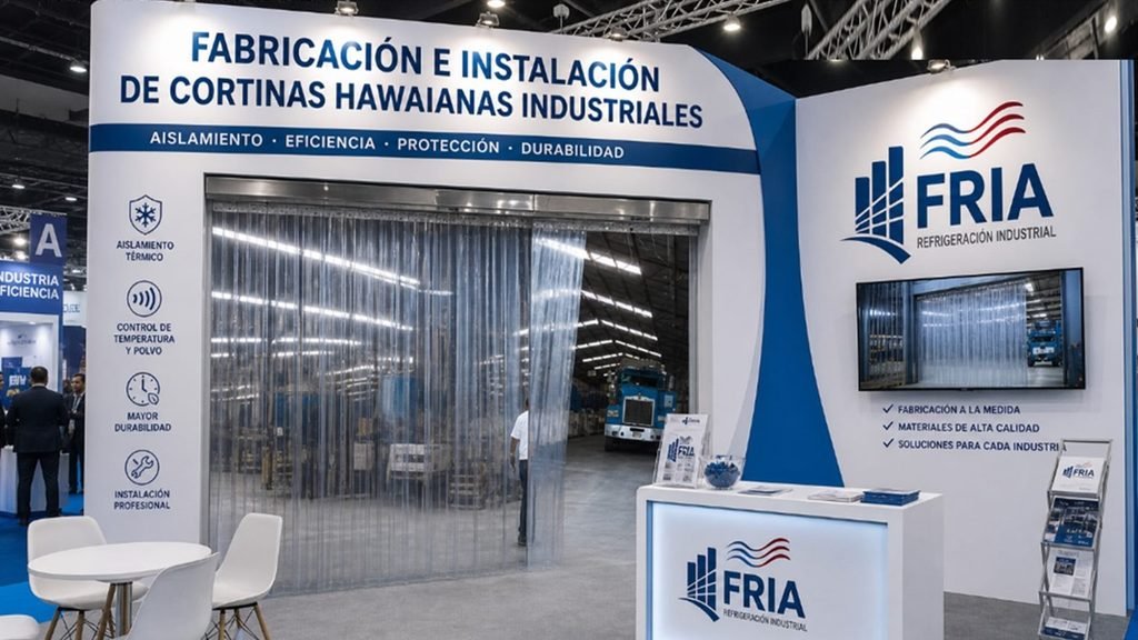 Cortinas hawaianas PVC para refrigeración industrial en León y Celaya