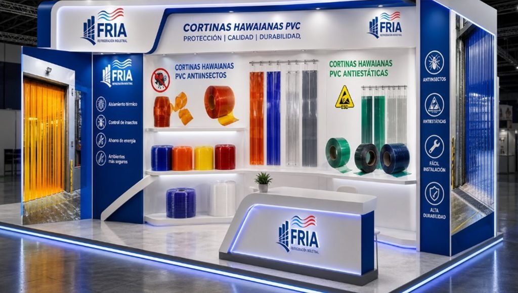 Cortinas Hawaianas PVC para Protección y Durabilidad | FRIA Cortinas hawaianas PVC para protección y separación de áreas