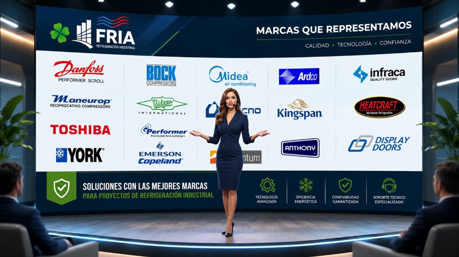 Marcas de prestigio para proyectos de refrigeración industrial FRIA