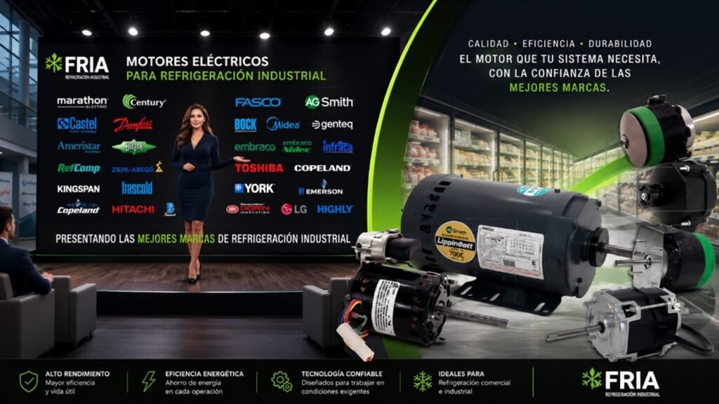 Motores eléctricos para refrigeración industrial | FRIA