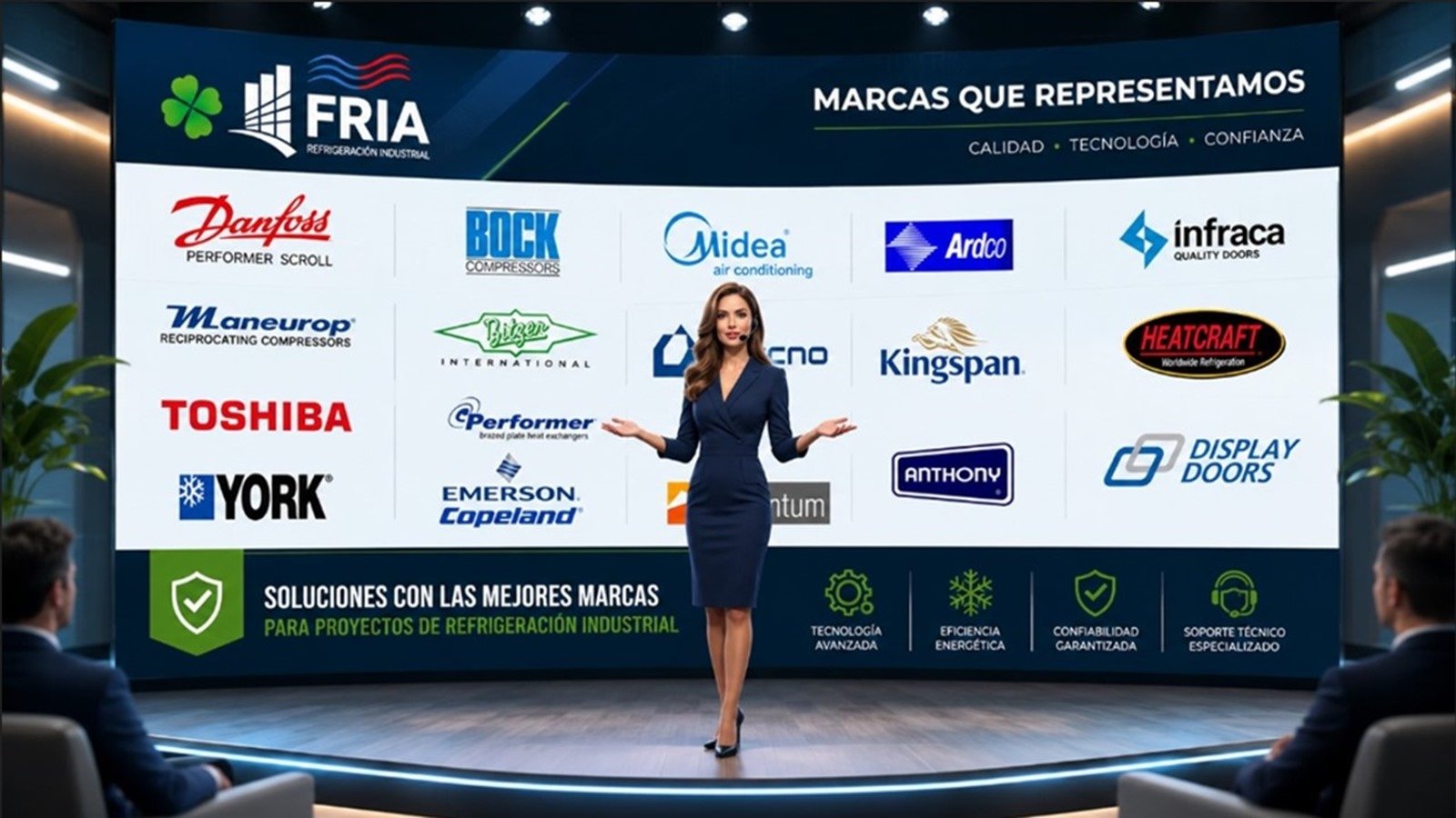 Productos y marcas de prestigio para refrigeración industrial en México | FRIA